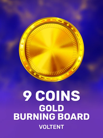 9 Coins Gold Burning Board game tile